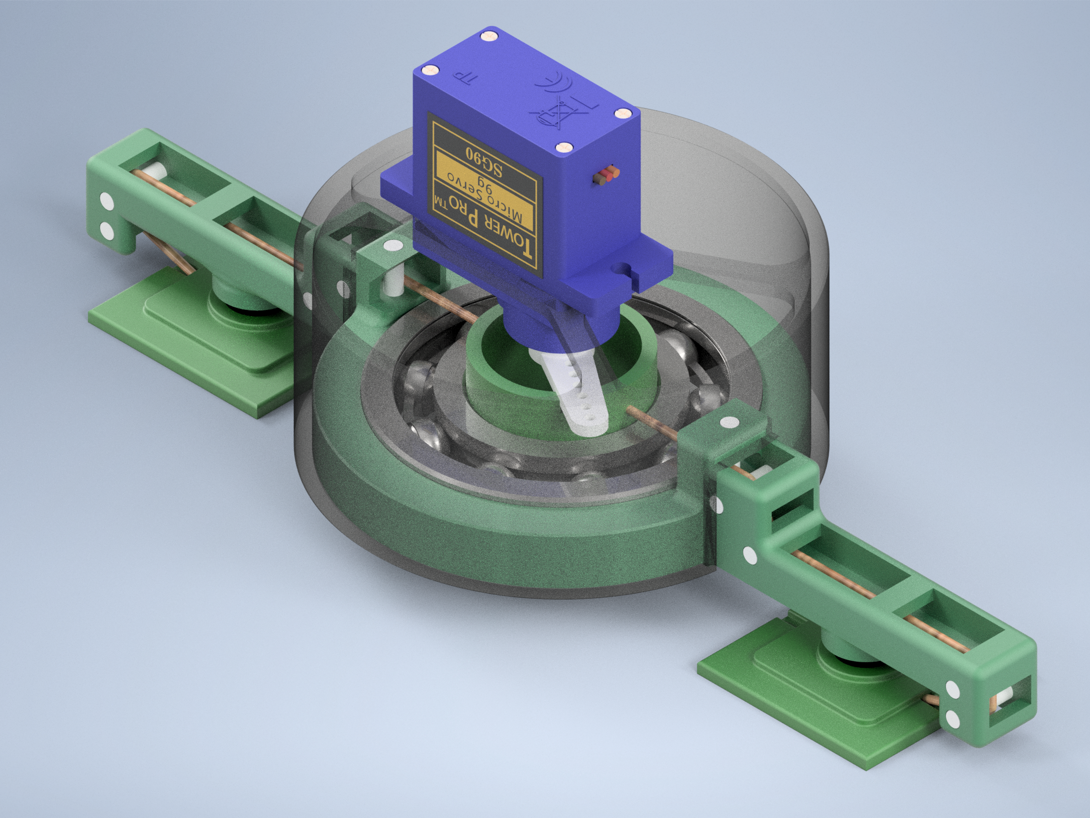 Horizontal rotating gripper.